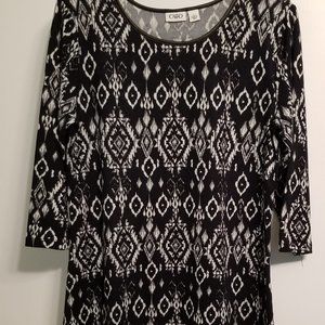 Cato  large 3/4 sleeve top